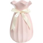 Hauteur 24 cm vase conique en c�ramique rose pour pampas grand moderne haut vase decoratif pour centre ...