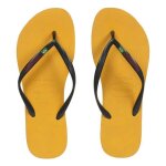 Havaianas tongs slim brasil logo jaune / noir mixte