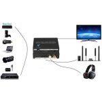 Hdmi audio extracteur convertisseur spdif + rca l / r tv dvd noir