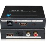 Hdmi extractor audio convertisseur hdmi vers hdmi + spdifv + rca l / r tv dvd noir Hdmi extractor audio convertisseur hdmi vers hdmi + spdifv + rca l / r tv dvd noir