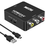 Hdmi vers rca 1080p hdmi vers composite av 3rca cvbs vido audio convertisseur support pal - ntsc avec ...