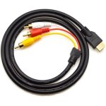 Hdmi vers rca cble 1. 5 m hdmi mle vers 3rca vido audio av component cble adaptateur convertisseur ...