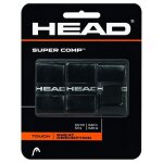 Surgrip - head - super comp - lot de 3 - noir - lastomre - absorption de la sueur amliore
