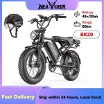 Headeer bk20 v�lo �lectrique 20 fat bike 48v 20ah 50 km / h autonomie 80 km suspension avant / arri�re ...