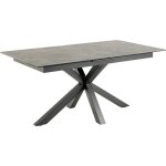 Heaven table de salle � manger brut c�ramique plateau suppl�mentaires 1 pc 90x168 / 210cm noir.