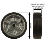 Heavy duty jockey remplacement roue jockey remorque 200mm tr029