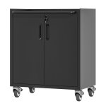 Heavy - duty metal garage storage cabinet with wheels ? standregal aus stahl 75 � 42 � 88 cm mit rollen ...