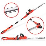 Hecht jardin 675 taille haie tlescopique 750 w 2. 35 m ? 2. 80 m double coupe pe 56 cm jusqu 28 mm ...