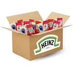 Heinz assortiment de 100 sticks individuels de sauce mayonnaise / ketchup / barbecue