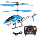 Hlicoptre tlcommand requin bleu 24 ghz pour enfants - jouet rc 35 canaux avec gyroscope et lumire ...