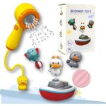 Jouet de bain - hello hippo - fontaine de bain - multicolore - 4 pices - 6 mois et plus