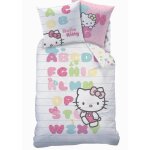 Housse de couette - hello kitty - abcdaire - 140 x 200 cm - 100% coton - chambre enfant