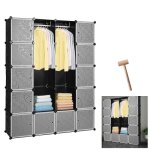 Hengda armoire de chambre rangement dcoration jouet enfant rangement chambre noir 20 cubes armoire de ...