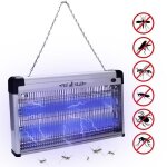 Destructeur dinsectes - hengda - lampe anti moustiques 40w - uv - 80 - 100m - sans odeur sans bruit