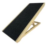 Hengmei 100x40x60cm escalier pliable pour chien pour lit ou canap rampe accs pour chat en bois avec ...