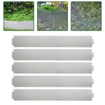 Bordure de jardin - hengmei - acier galvanis - 10m - 10 pices - 100x15cm