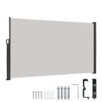 Hengmei 180 x 300 cm rtractable store latral auvent mural rsistante au soleil abris latraux pour ...
