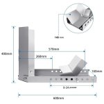 Rail daide au chargement pour moto - hengmei - support de roue avant - 9 tailles réglables - 8kg Rail daide au chargement pour moto - hengmei - support de roue avant - 9 tailles réglables - 8kg