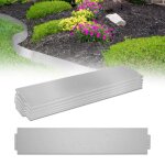 Bordure de jardin - hengmei - 30pcs - acier galvanis - 100x15cm - longueur totale 30m