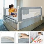 Hengmei - barrière de lit - barrière de lit sûre et réglable en hauteur - 150 cm - barriãres de lit anti ... Hengmei - barrière de lit - barrière de lit sûre et réglable en hauteur - 150 cm - barriãres de lit anti ...