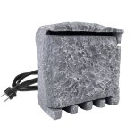 Multiprise de jardin - hengmei - aspect pierre - 4 prises - tanche ip44 - cble 3m