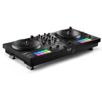 Hercules djcontrol inpulse t7 - contrleur dj motoris noir avec deux platines