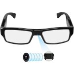 Hereta lunettes camra espion avec support vido jusqu 256 go carte tf 1080p