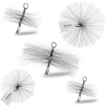 Hrisson de ramonage holzbrink 160mm - chemine - pole - acier inoxydable