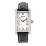 Montre automatique - heritor - jefferson - cuir vritable - argent - 5 atm