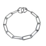 Herm sprenger - collier étrangleur pour chien acier chromé pour poils longs - 54 cm - unique Herm sprenger - collier étrangleur pour chien acier chromé pour poils longs - 54 cm - unique