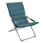 Hespéride - fauteuil relax de jardin pliable milos - 3 positions - bleu canard Hespéride - fauteuil relax de jardin pliable milos - 3 positions - bleu canard