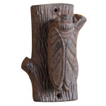 Heurtoir de porte - non spcifi - cigale - fonte - marron - dimensions 11x7x15 cm