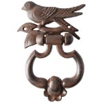Heurtoir de porte oiseau - esschert design - accessoire de porte - zinc - utilitaire