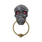 Heurtoir porte tte de mort 27 x 12 cm - decoration de fete halloween