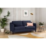 Hexagone canapé convertible couchage express - 3 places - velours bleu nuit - l 182 x p 85 x h 97 cm ... Hexagone canapé convertible couchage express - 3 places - velours bleu nuit - l 182 x p 85 x h 97 cm ...