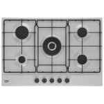 Hiaw75223sxe table de cuisson à gaz n°5 brûleurs inox Hiaw75223sxe table de cuisson à gaz n°5 brûleurs inox