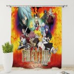 Hif - 10429 rideau occultant imprim 3d anime fairy tail un panneau pour enfants garons filles adultes ...