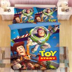 Hikk - 361 parure de lit disney toy story ensemble de literie pour enfants housse de double housse de ...