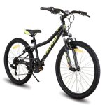 Hiland vlo enfant 24 pouces drailleur shimano 7 vitesses vtt unisexe fourche suspendue freins v - brake ...