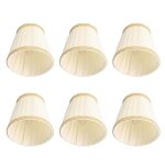 Hililand clip sur abat - jour ampoule 6 pi�ces petit abat - jour clip sur tambour abat - jour tissu pour ...