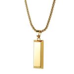 Hip hop hommes femmes bijoux en or bling bars collier pendentifvendk355 ywei