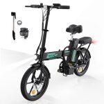 Hitway vlo lectrique pliable 16 - batterie 36v - 84ah - pdalage assist - pompe  vlo gratuite