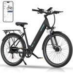 Hitway v�lo �lectrique vae noir vtt �lectrique 27. 5 ville e - bike batterie au lithium amovible 36v13ah ...