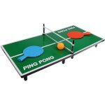 Hobby concept mini table de ping pong 62 x 305 x 7 cm avec 2 raquettes 1 balle et un filet tennis de ...