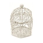 Hobi mini - cage oiseaux en m�tal blanc