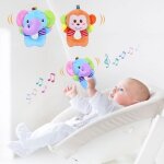 Hochet bb jouet 2pcs jeux bebe dveil sensorielle animale doux peluche bebe cadeau naissance garcon ...