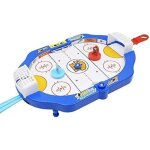 Hockey de table pour enfants - amoune - jeu de hockey sur glace interactif - enfant - mixte - bleu