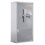 Homcom - armoire à pharmacie - métal - 25x12x48cm - gris Homcom - armoire à pharmacie - métal - 25x12x48cm - gris