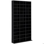 Homcom - bibliothque - bois - 102x24x195cm - noir