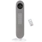 Homcom - chauffage colonne - pp - 21x21x63. 5cm - blanc